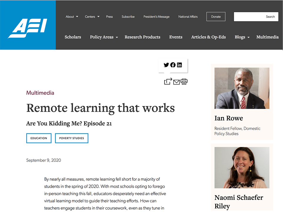 NSSI remote learning that works