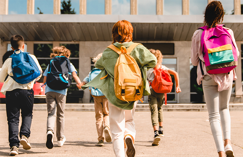 Students walking to school Students walking to school